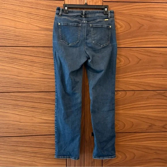 INC EUC Straight Leg Curvy Fit Dark Wash Women's Jeans - Sz 6 - Picture 3 of 8